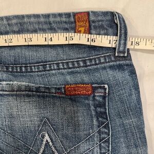 7 For All Mankind Straight Leg Jeans - Blue with Red Tag